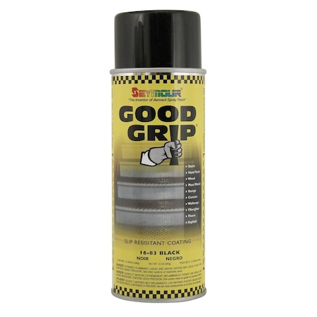 Seymour SM16-83 Good Grip Spray Paint; Black - Case Of 6